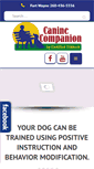 Mobile Screenshot of caninecompanion.us